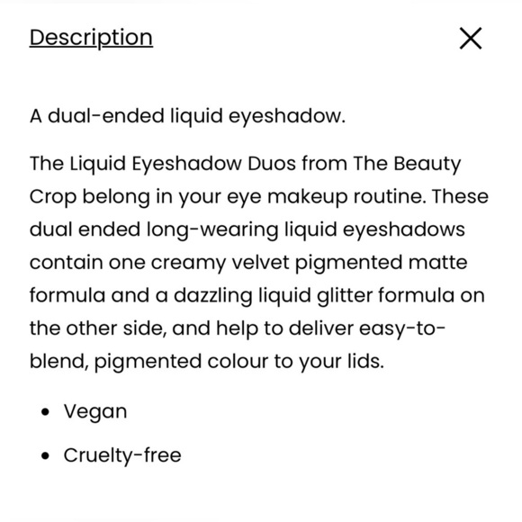 The Beauty Crop Liquid Eyeshadow Duo - Cinnamon & Fudge - Picture 8 of 10